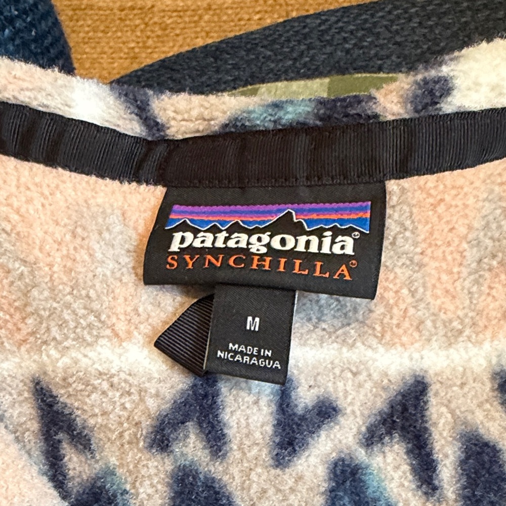 Patagonia Multicolor Geometric Snap-T Fleece Pullover, Ladies M - Picture 2 of 5